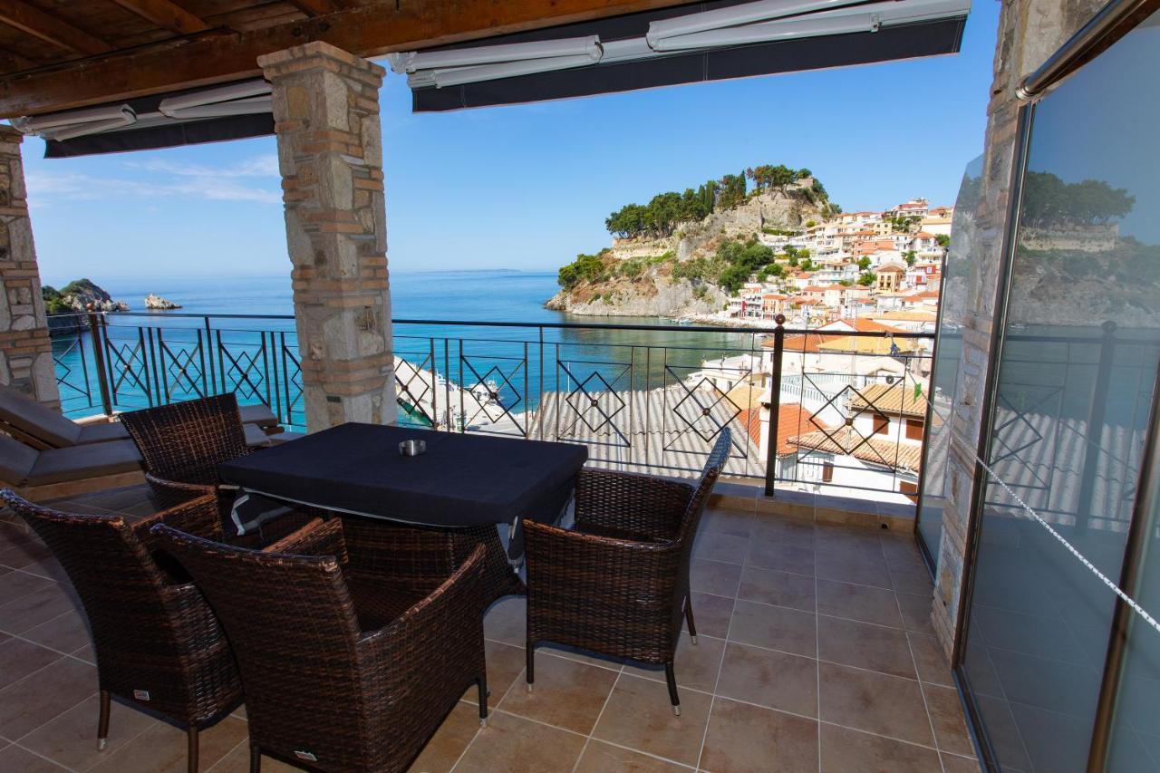 Ferienwohnung Petros Penthouse Parga Exterior foto