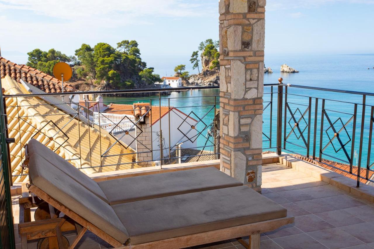 Ferienwohnung Petros Penthouse Parga Exterior foto